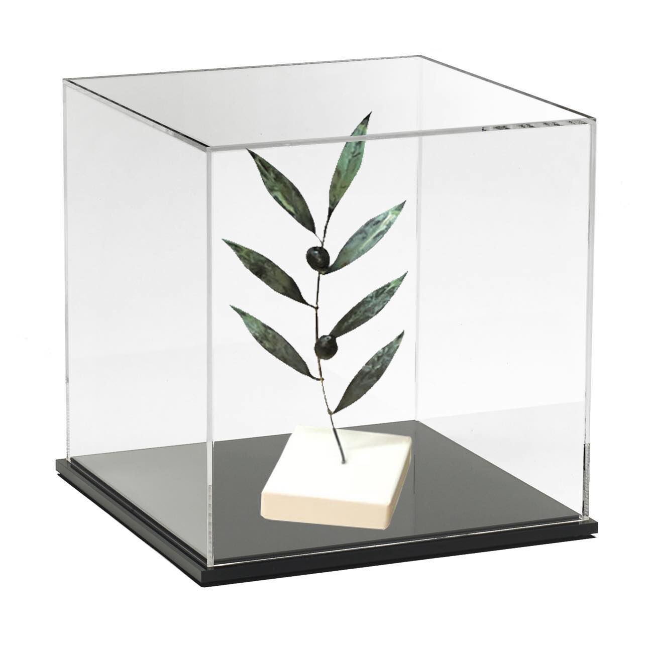 MEDIUM ANTIQUE HANDMADE OLIVE BRANCH IN A BOX - Image 1