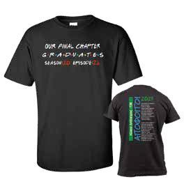 2424.BLACK GRADUATION BLACK T-SHIRT - Image 1