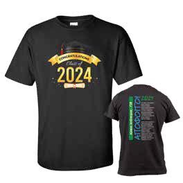 GRADUATION  BLACK T-SHIRT - Image 1