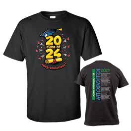 GRADUATION  BLACK T-SHIRT - Image 1