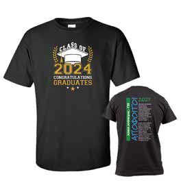GRADUATION  BLACK T-SHIRT - Image 1