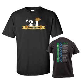 2441.BLACK GRADUATION BLACK T-SHIRT - Image 1