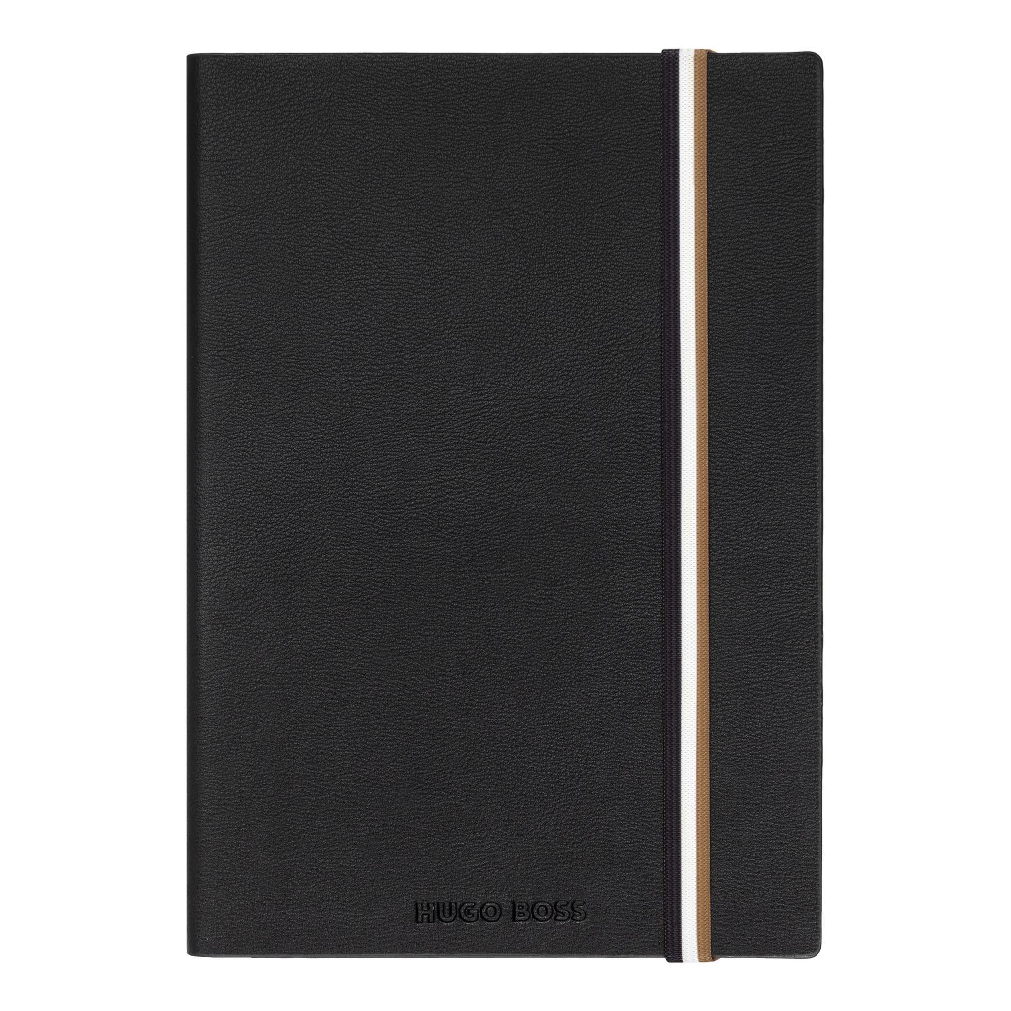 448839699_1670139253752076_7163445289691245290_n HUGO BOSS NOTEBOOK A5 ICONIC LINED BLACK - Image 1