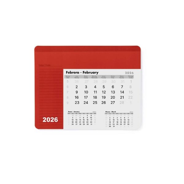 3892 (4) 2026 MOUSEPAD CALENDAR RENDUX - Image 1