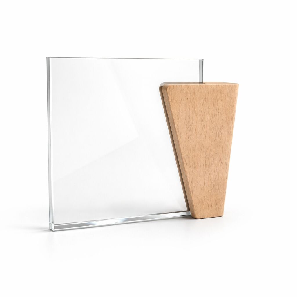 HS005 1 ELEGANT CRYSTAL & WOOD AWARD - Image 1