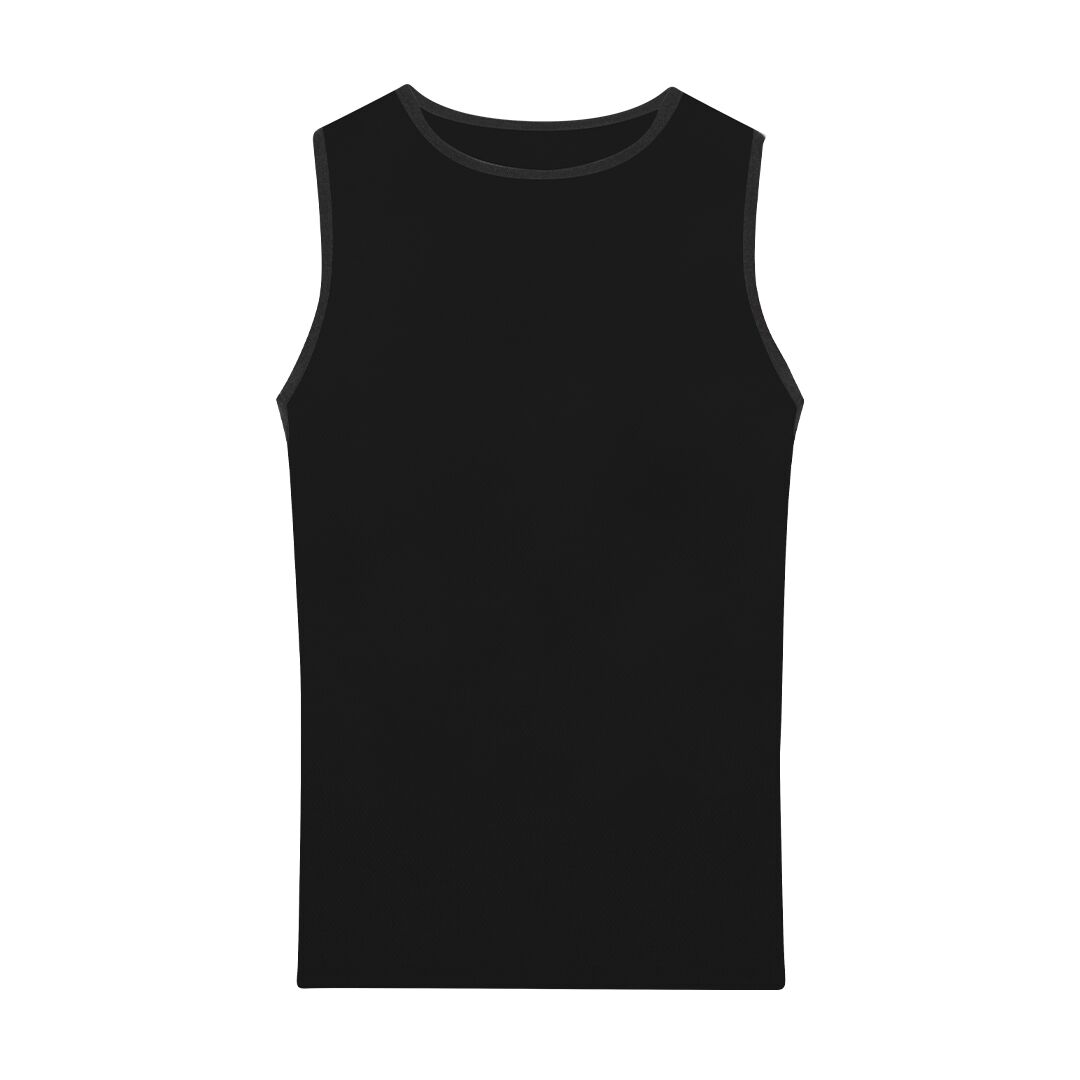 BLACK ADULT SLEEVLESS T-SHIRT JACKSON - Image 1