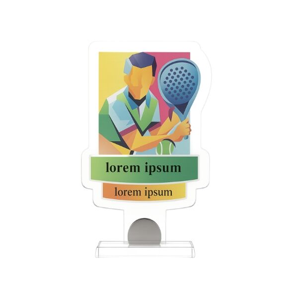 ARTISTIC PLEXIGLASS PADEL TROPHY 31cm - Image 1