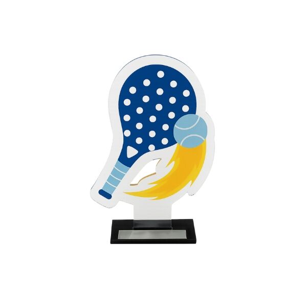 BUDGET PLEXIGLASS PADEL TROPHY 19cm - Image 1