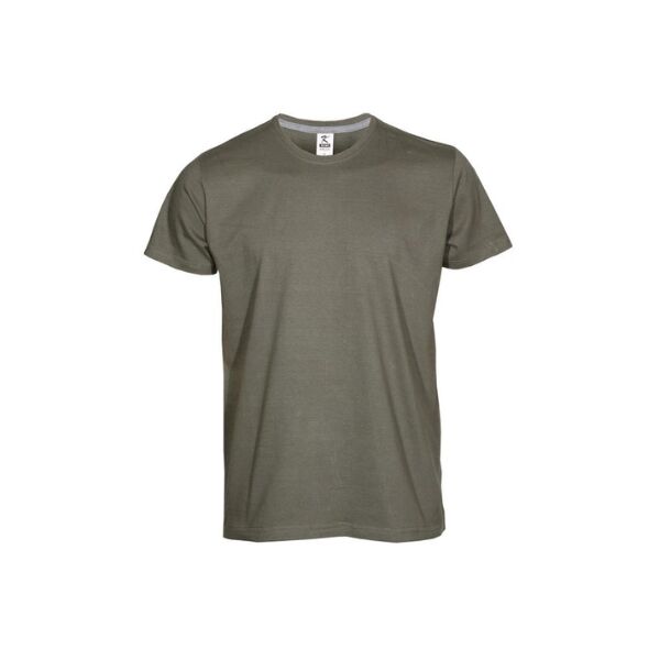 COTTON CLASSIC FIT T-SHIRT UNISEX KHAKI - Image 1