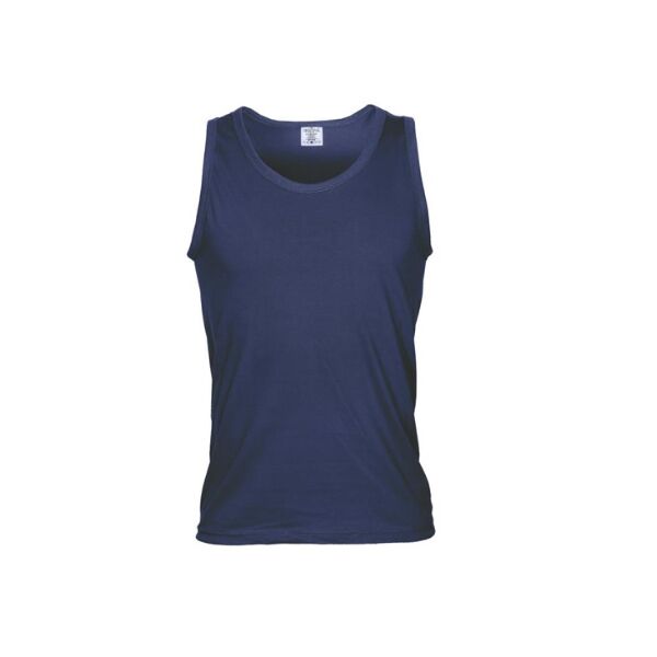 MEN'S NAVY BLUE SLEEVELESS TANK TOP - Image 1