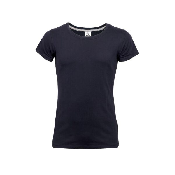 WOMEN'S BLACK FITTED COTTON T-SHIRT - Image 1