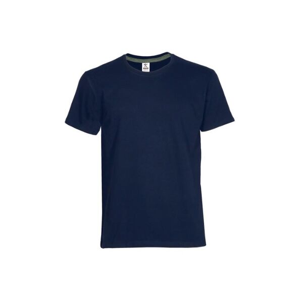 NAVY BLUE COTTON T-SHIRT FOR KIDS - Image 1