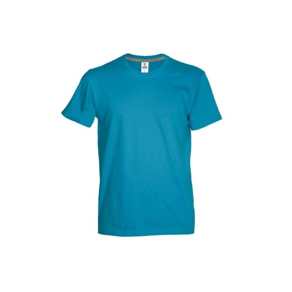 TURQUIOSE COTTON T-SHIRT FOR KIDS - Image 1
