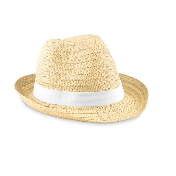 MO9341.06 STRAW HAT WITH DECORATIVE BAND - Image 1