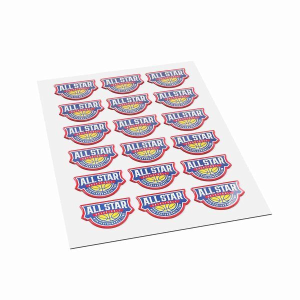 DOMING STICKERS ON A4 SHEET - Image 1