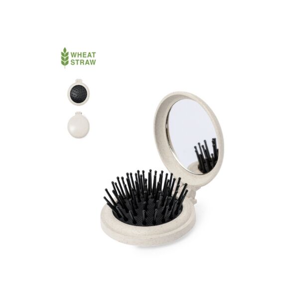 20559 HAIRBRUSH WITH MIRROR FLEGE - Image 1