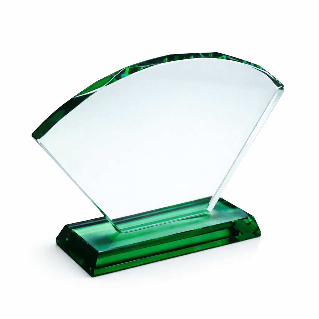 ZG12315 PREMIUM CRYSTAL AWARD 18CM – ELEGANT ENGRAVED CRYSTAL TROPHY WITH GIFT BOX - Image 1