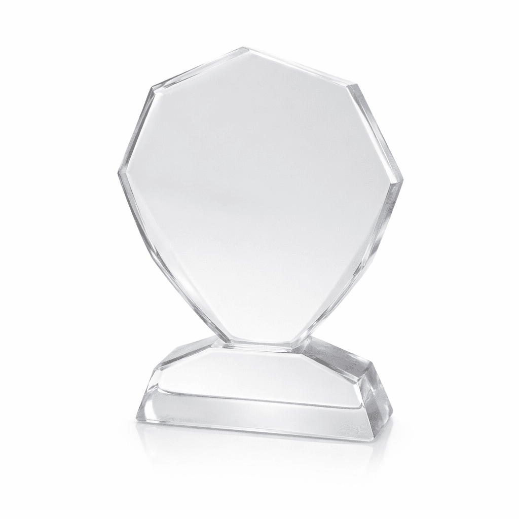 DELUXE 19CM CRYSTAL AWARD TROPHY WITH GIFT BOX - Image 1