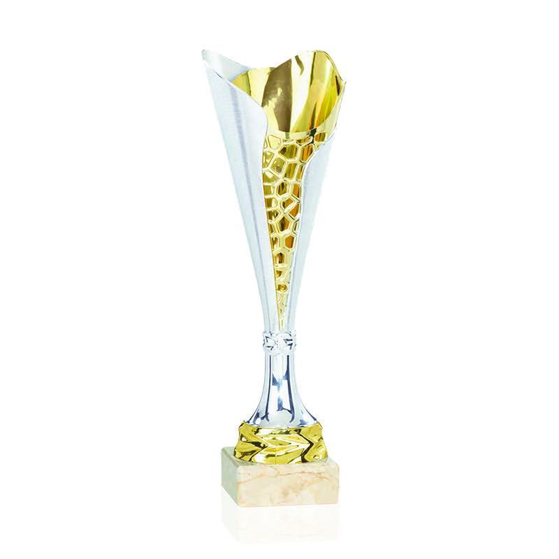 BUDGET LINE SILVER-GOLD TROPHY 31CM - Image 1