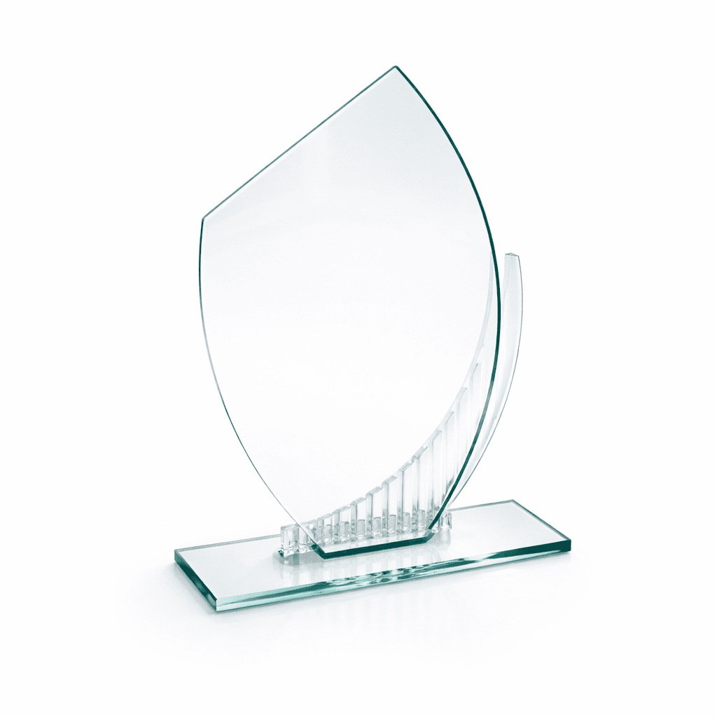 DESIGN TRANSPARENT GLASS AWARD 18CM - Image 1