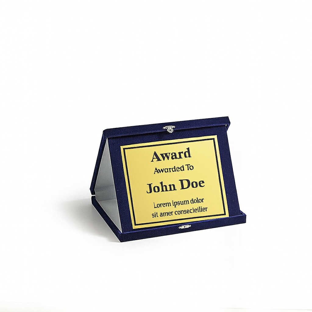 DELUXE VELVET CASE PLAQUE - MEDIUM - Image 1