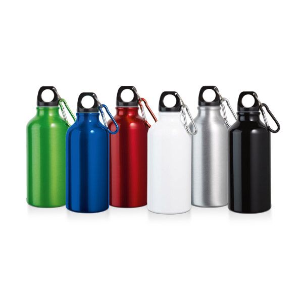 SPORTS BOTTLE 400ML WITH CARABINER CLIP - Image 1