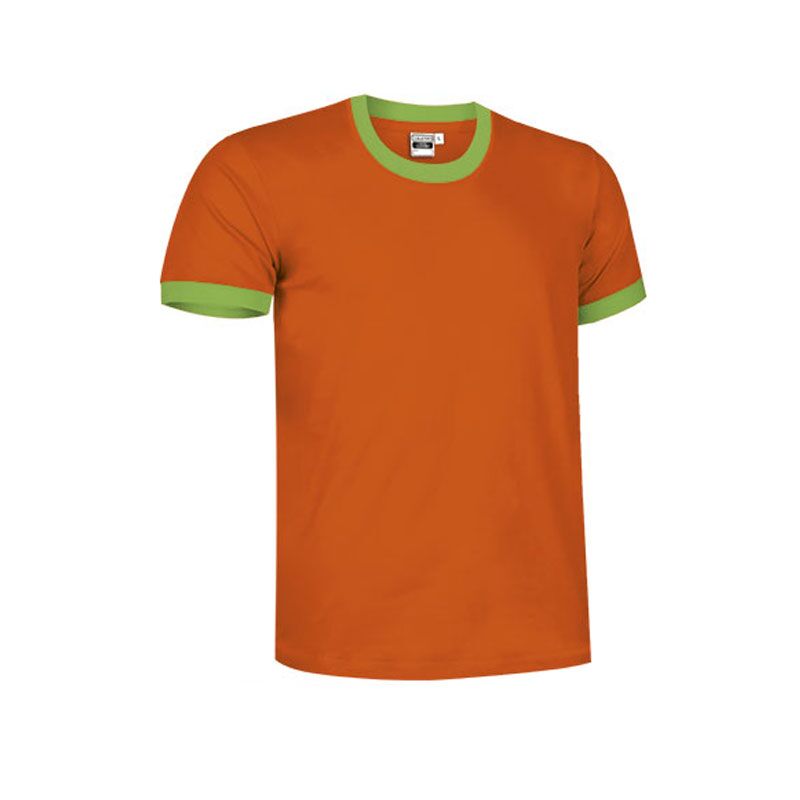 ORANGE & GREEN TWO-TONE T-SHIRT | COTTON TEE FOR EVENTS & PROMOTIONS - Image 1
