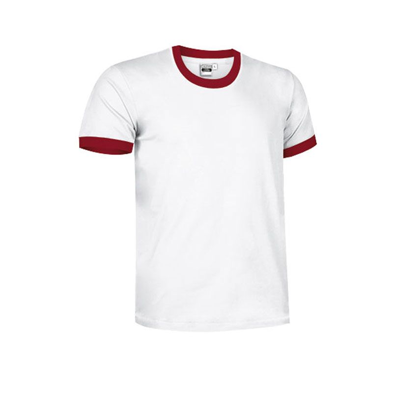 WHITE & RED TWO-TONE T-SHIRT | 100% COTTON TEE FOR PROMOTIONS & EVENTS - Image 1