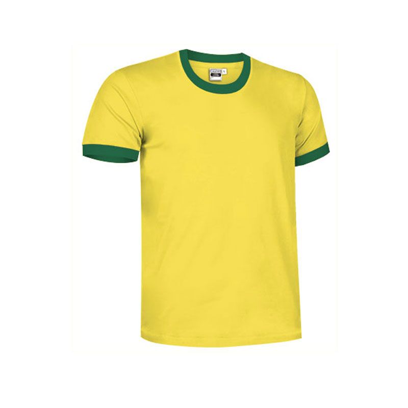 YELLOW & GREEN TWO-TONE T-SHIRT | COTTON TEE FOR CASUAL & PROMOTIONAL WEAR - Image 1