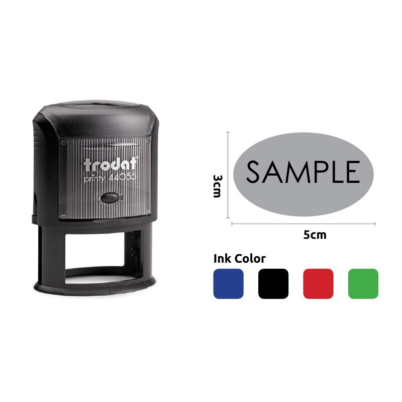 TRODAT CLIMATE NEUTRAL TEXT STAMP 5X3CM - Image 1