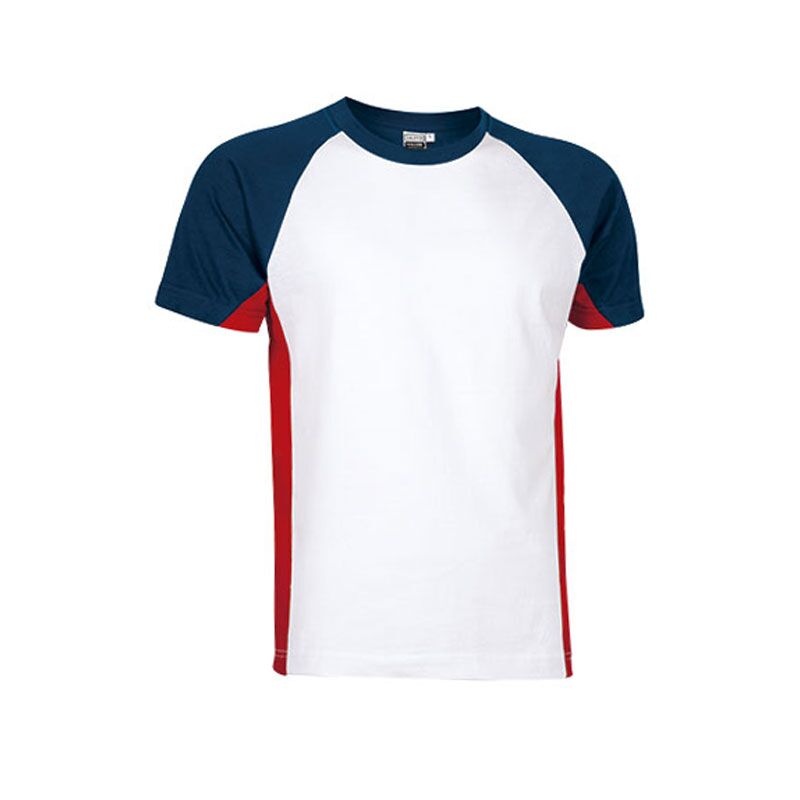TRICOLOR T-SHIRT – 100% COTTON RAGLAN SLEEVE TEE WITH BOLD COLOR CONTRAST - Image 1