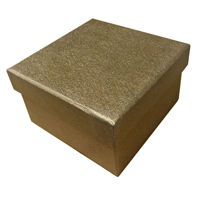 GOLD SQUARE BOX 16*16*8CM - Image 1