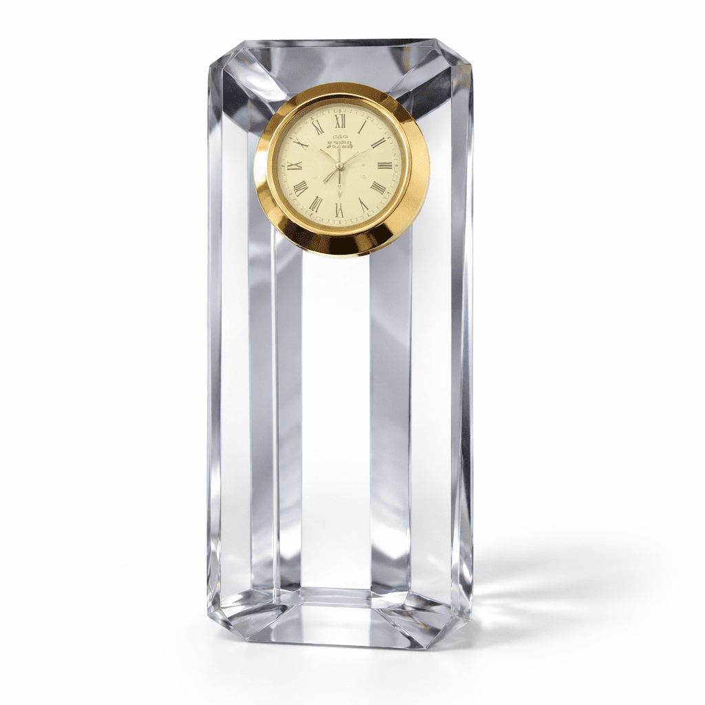DY25 1 OPTIC BEVELLED TRIANGLE CLOCK 12.13 - Image 1