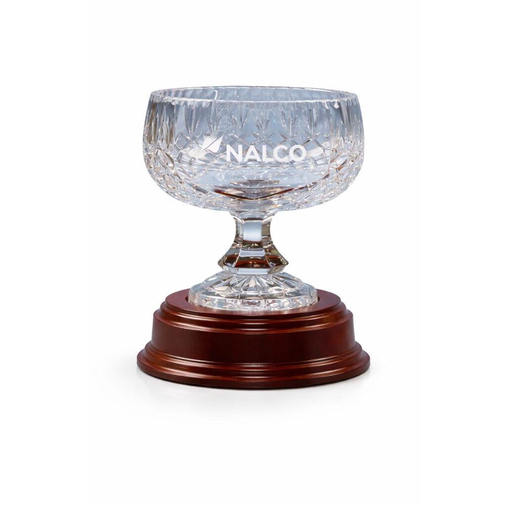 18CM LEAD CRYSTAL SPOKE PLATE - Image 1
