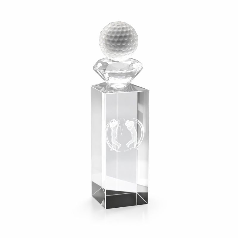 DELUXE GOLF CRYSTAL AWARD 25.5CM - Image 1
