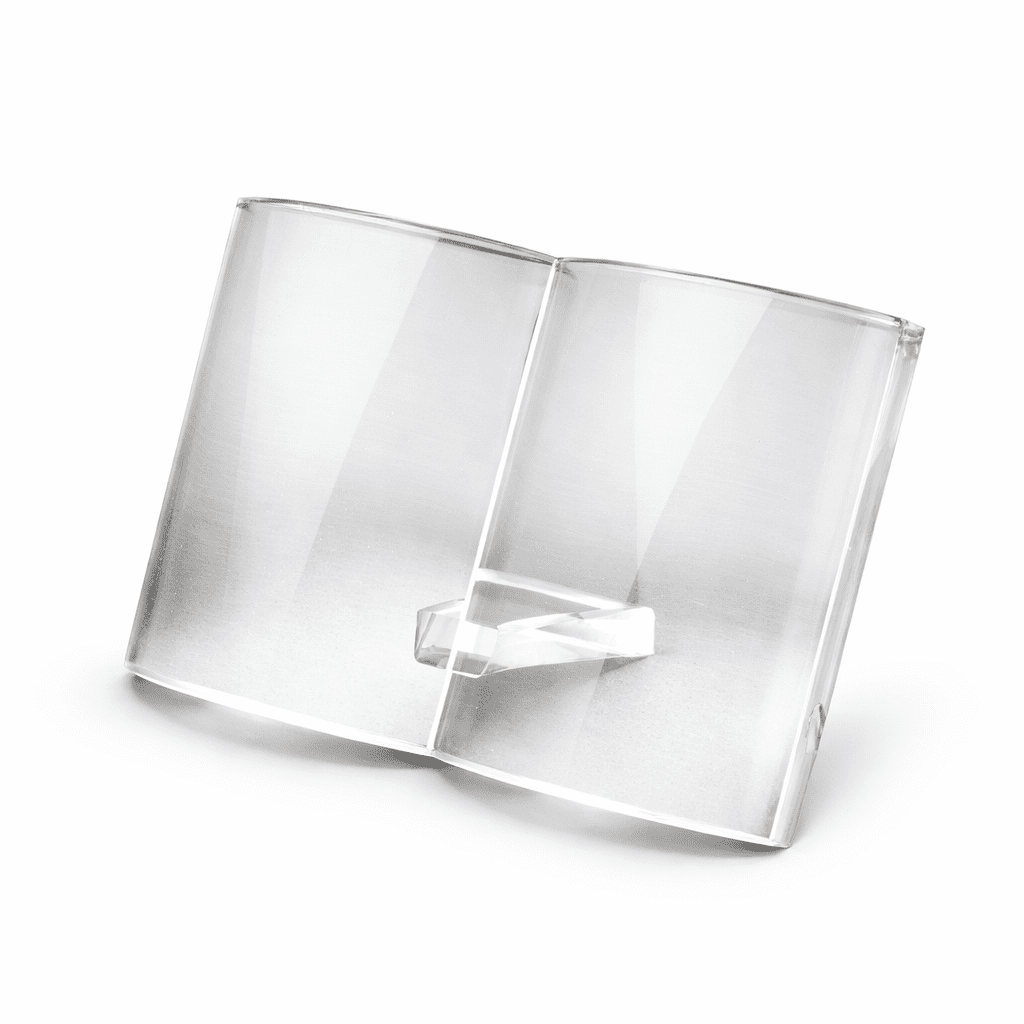 PREMIUM CRYSTAL BOOK-SHAPED AWARD TROPHY – 13CM GLASS PLAQUE WITH GIFT BOX - Image 1
