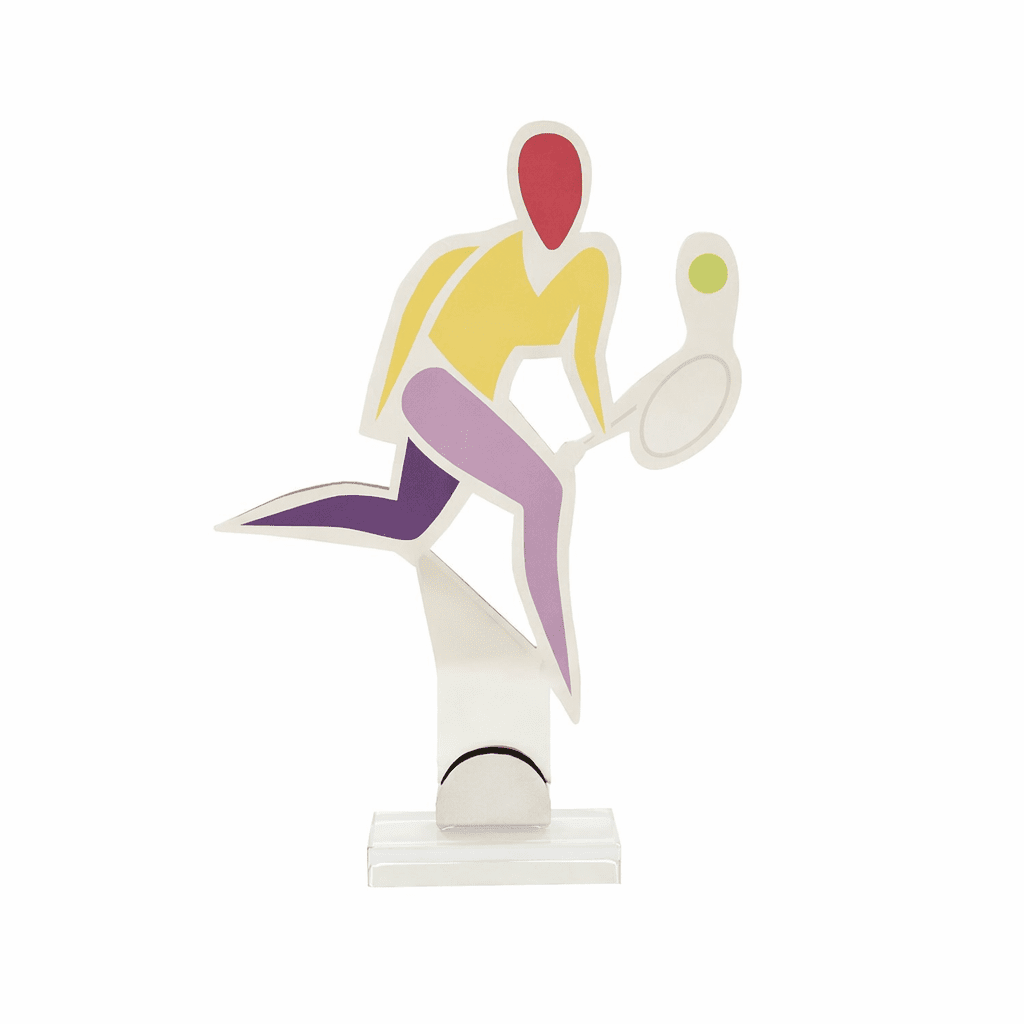 TENNIS TROPHY 27CM – PRINTED PLATE INCLUDED - Image 1