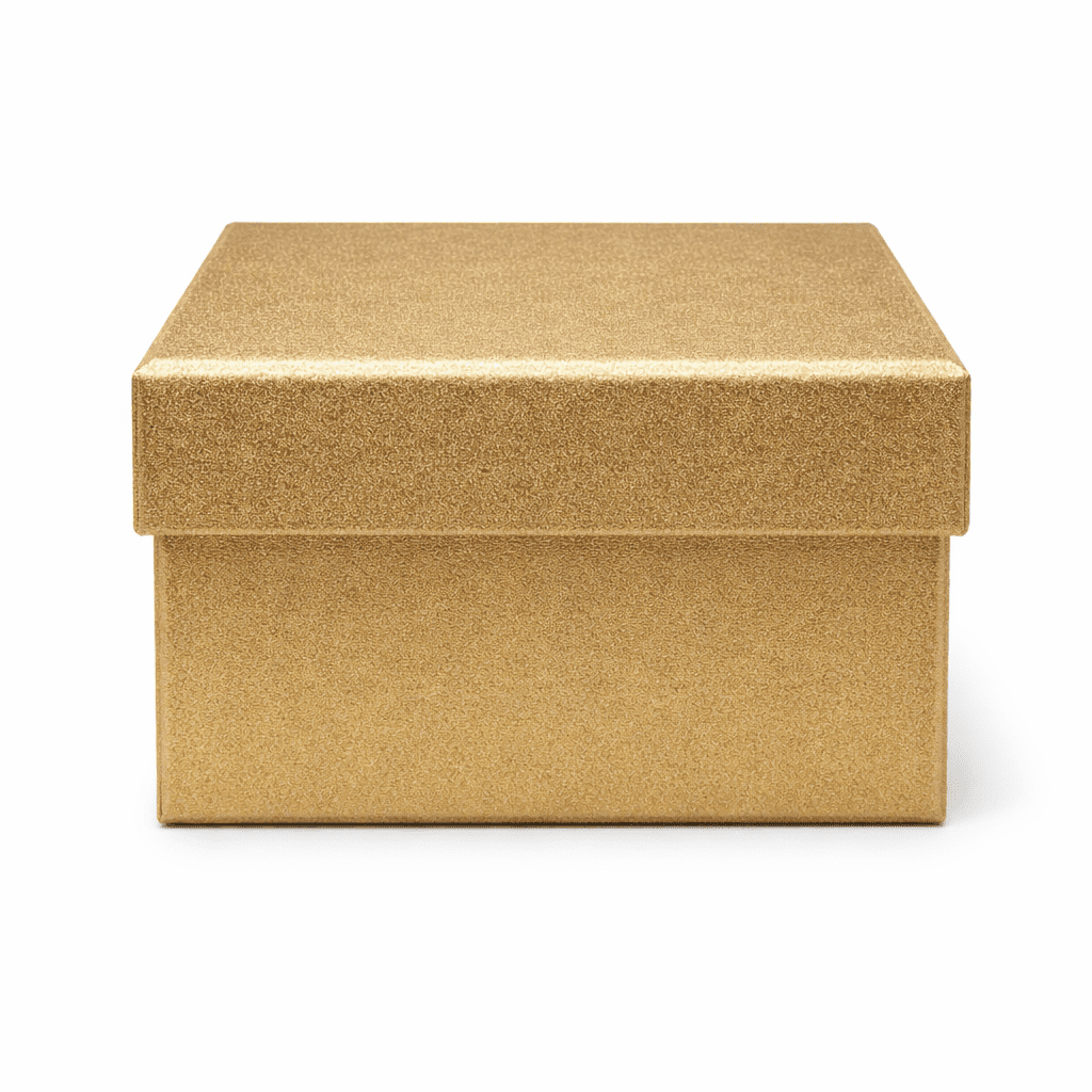 GOLD SQUARE BOX 16*16*8CM - Image 1